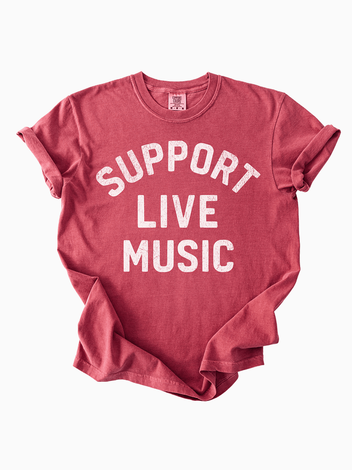 Comfort Colors Support Live Music T-Shirt product image (2)