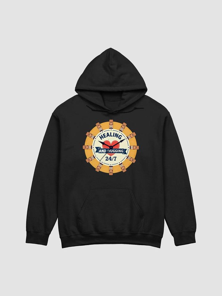 Healing & Hugging 24/7 Clock Hoodie product image (10)