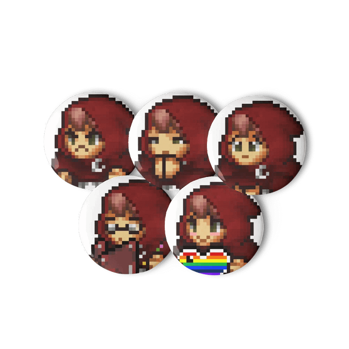 Retro Ashe Emote Pin Set product image (2)