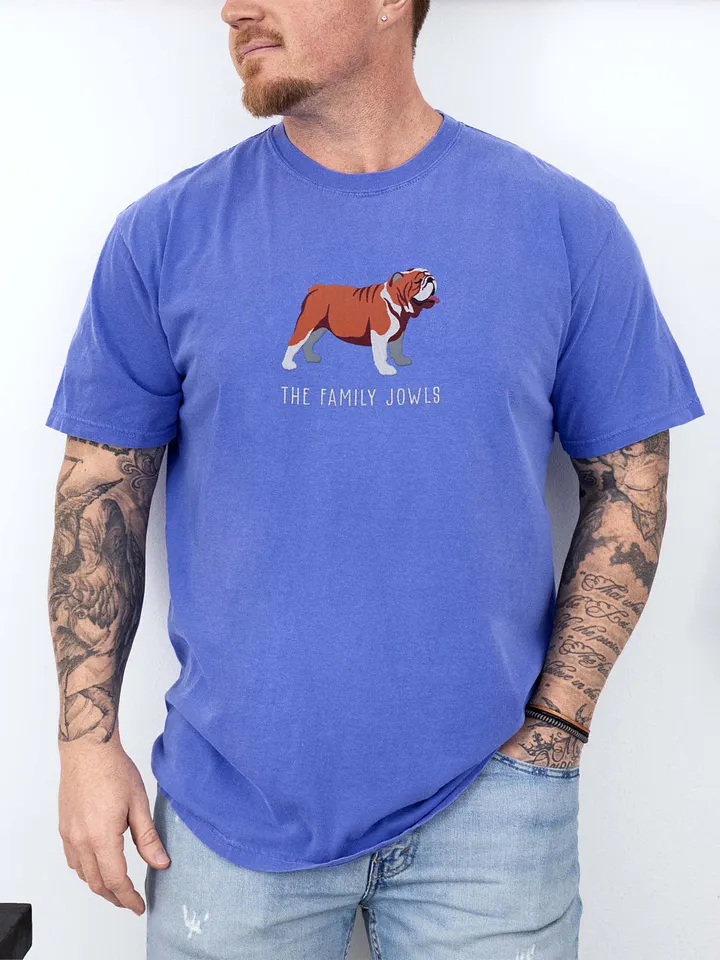 The Family Jowls T-Shirt(Embroidered) of an English Bulldog product image (2)