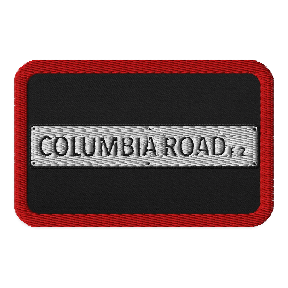 COLUMBIA ROAD E.2. Embroidered Patch (Red/Regtangle) product image (1)