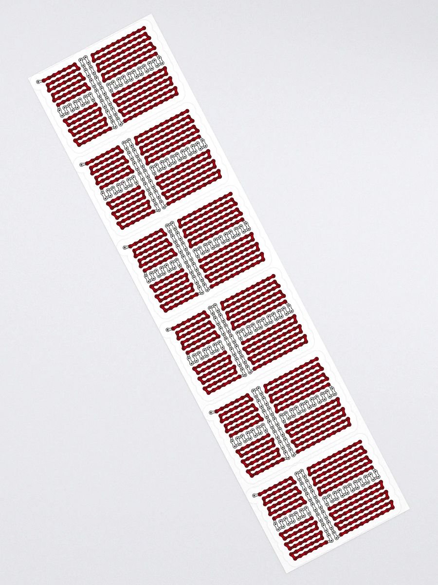Denmark Bike Chain Flag Sticker 6 Pack product image (2)