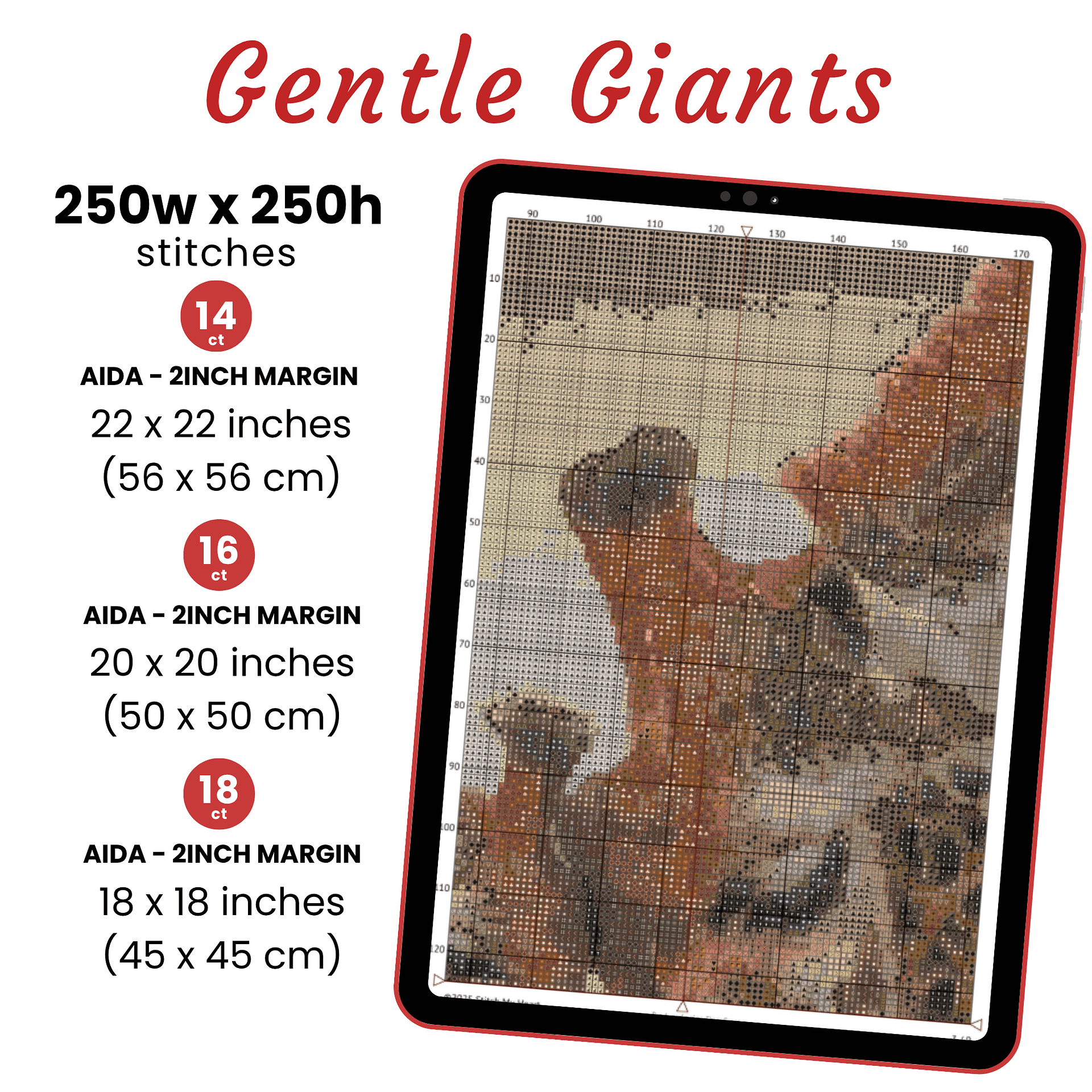 Gentle Giants Cross Stitch Pattern product image (2)