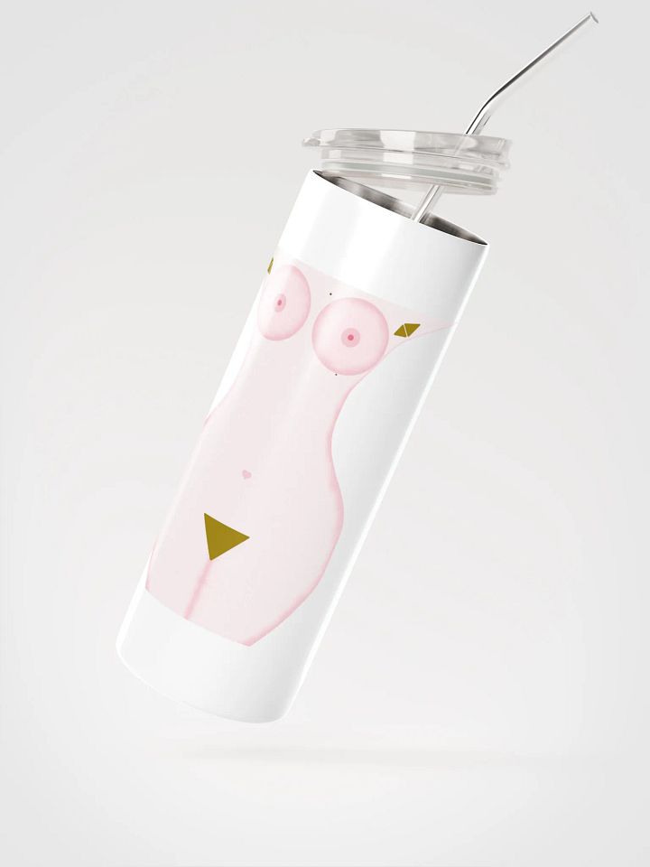 Natural Beauty Eco-Friendly Stainless Steel Tumbler with Reusable Straw product image (2)