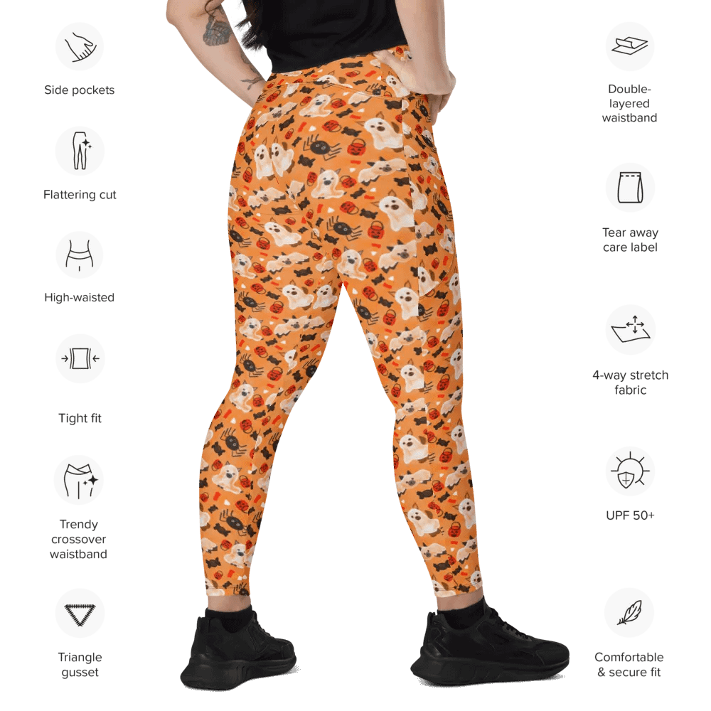 Boo! Crossover Adult Leggings product image (12)