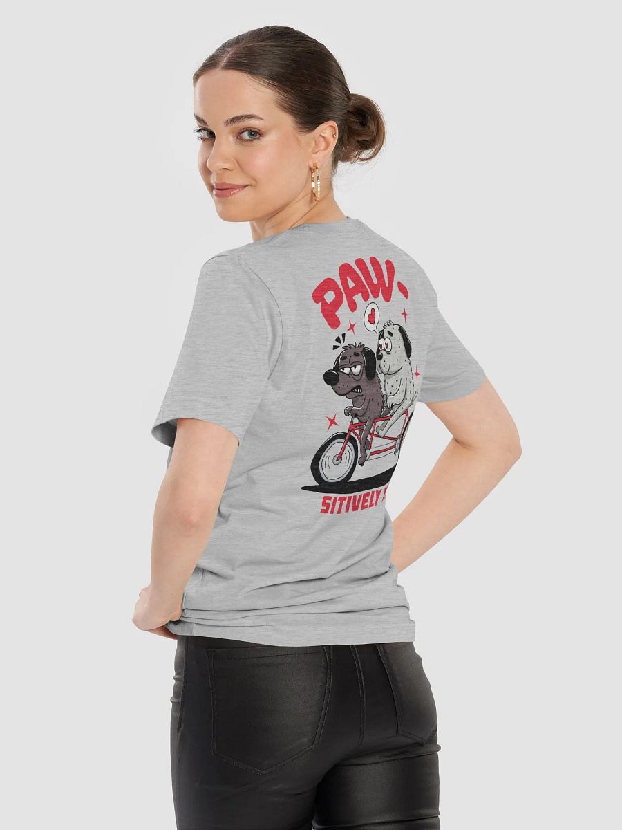 Paw-sitively Yours graphic t-shirt back print product image (9)