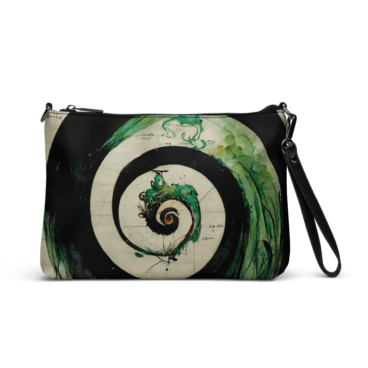 Enigmatic Spiral Crossbody Bag premium faux leather product image (1)