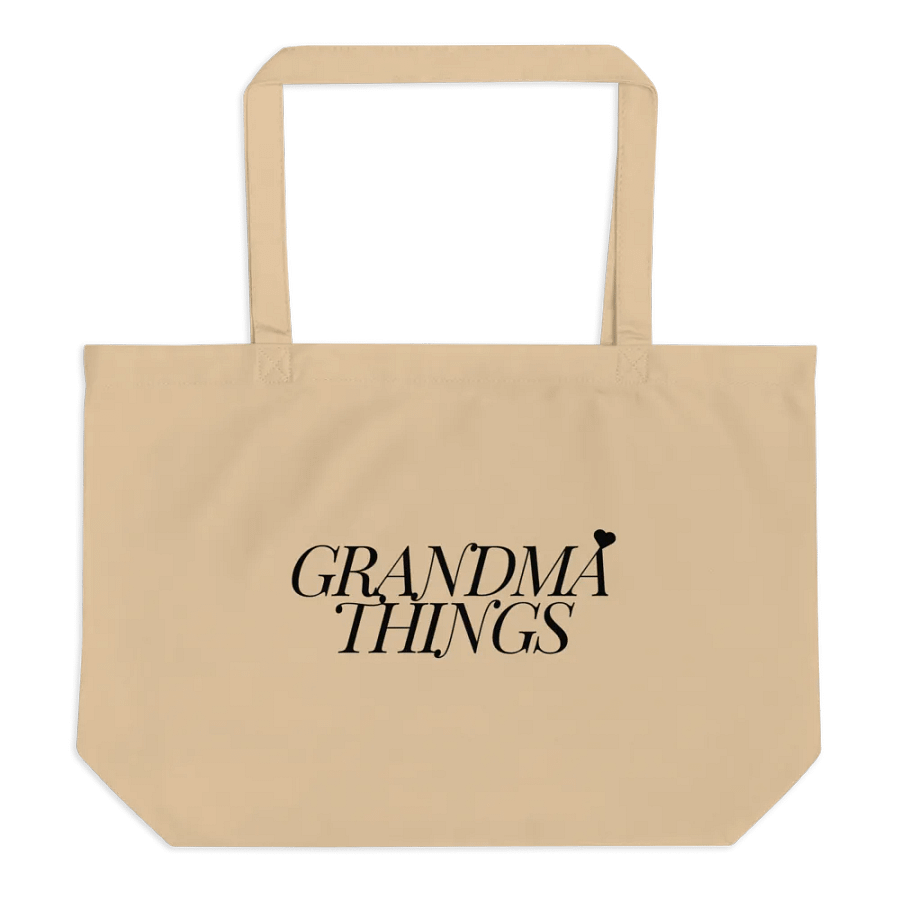 Grandma Things Organic Canvas Tote product image (1)