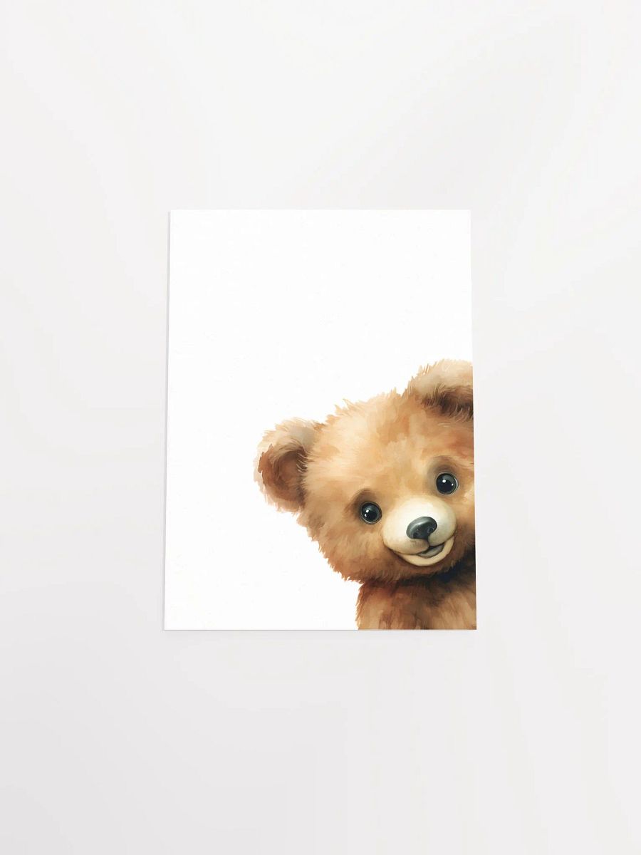 Woodland Shy Bear Peek a Boo Print 2 product image (5)