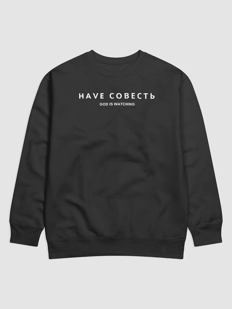 HAVE СОВЕСТЬ - GOD IS WATCHING CREW NECK product image (3)
