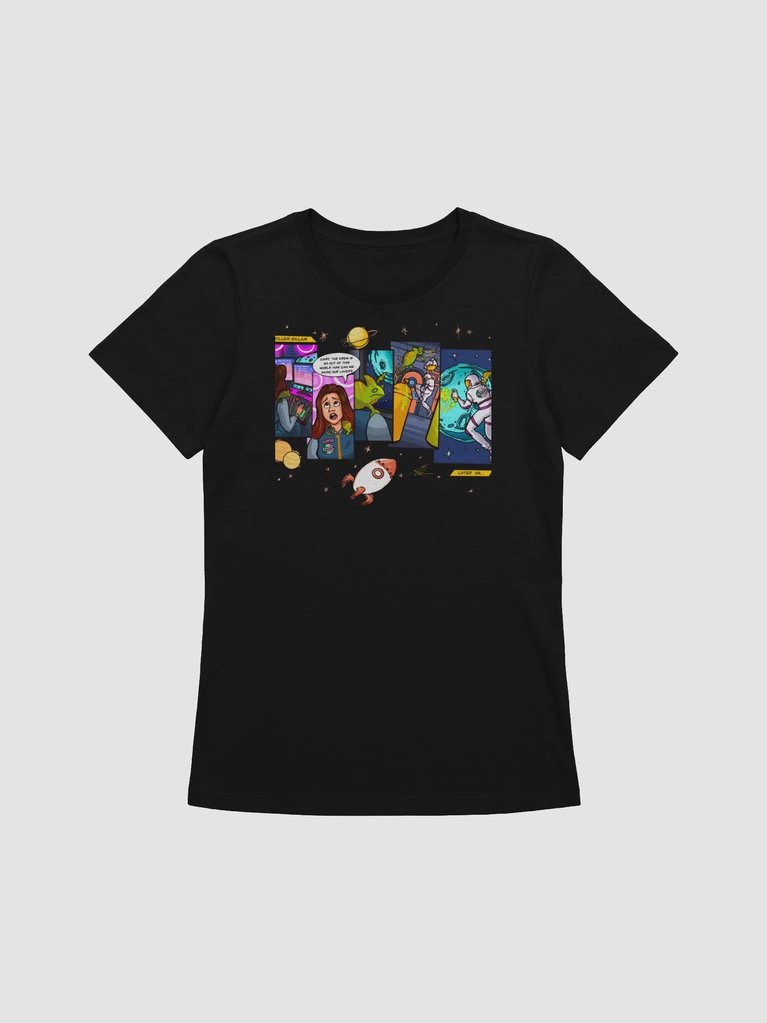 Kosmic Krew Comic Strip T-Shirt (Slim Fit) product image (8)
