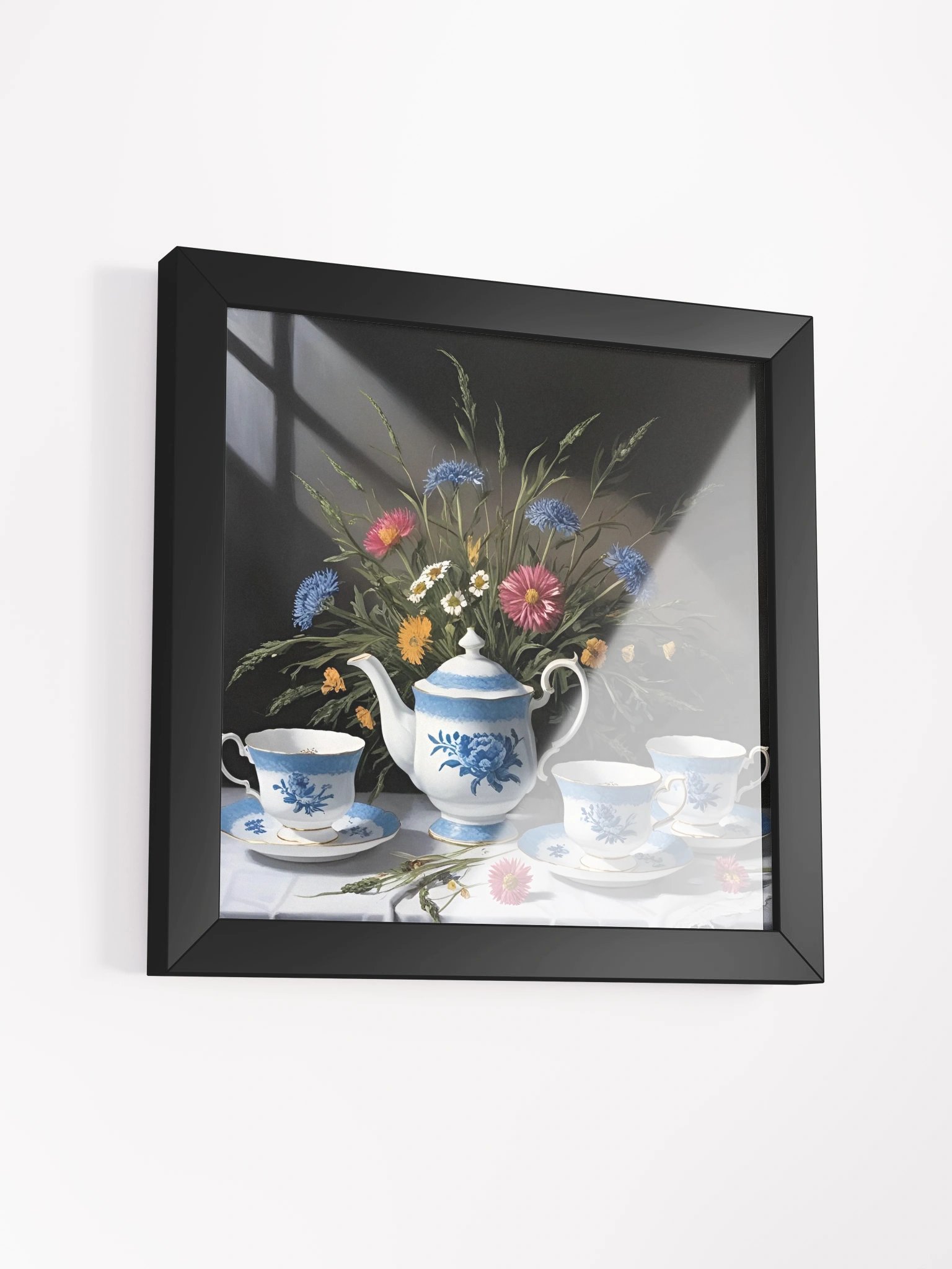 Floral Tea Framed Premium Poster product image (12)