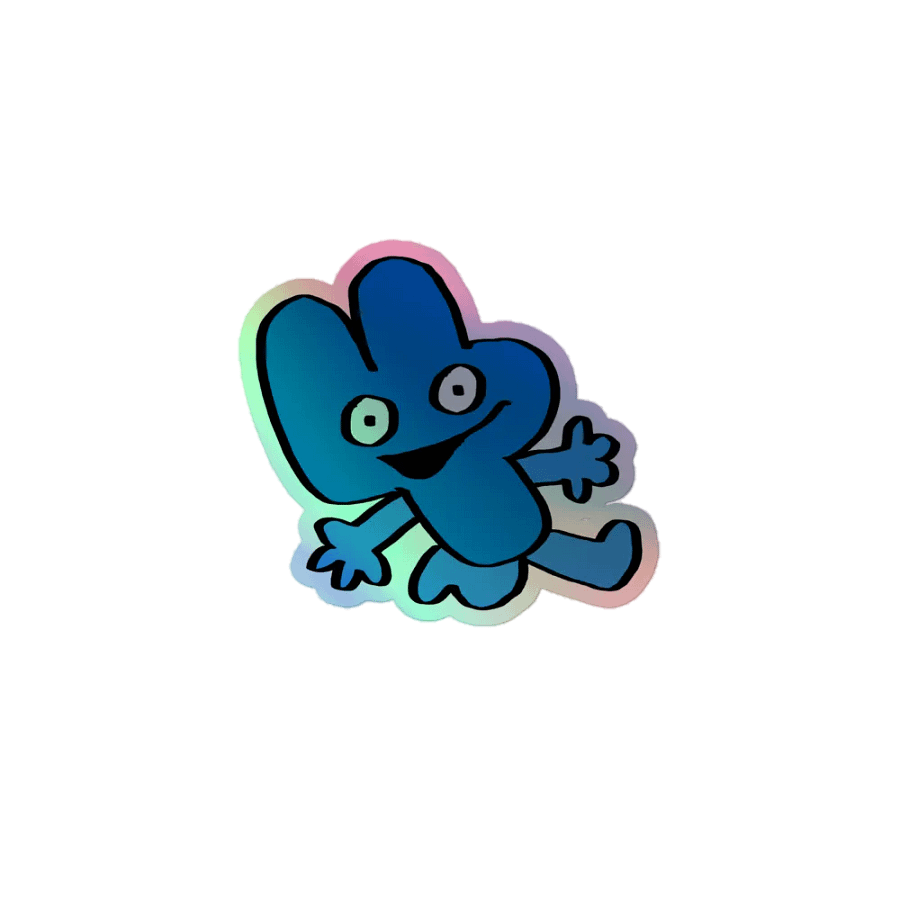 Four BFDI Holographic Sticker product image (1)
