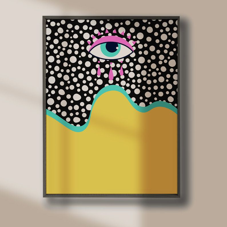 Funky Evil Eye Gallery Wall Set of 8 DIGITAL Prints product image (9)