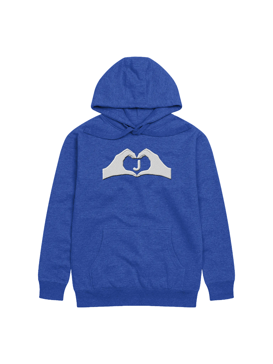 Heartfelt Love "J" Embroidered Unisex Premium Hoodie product image (41)