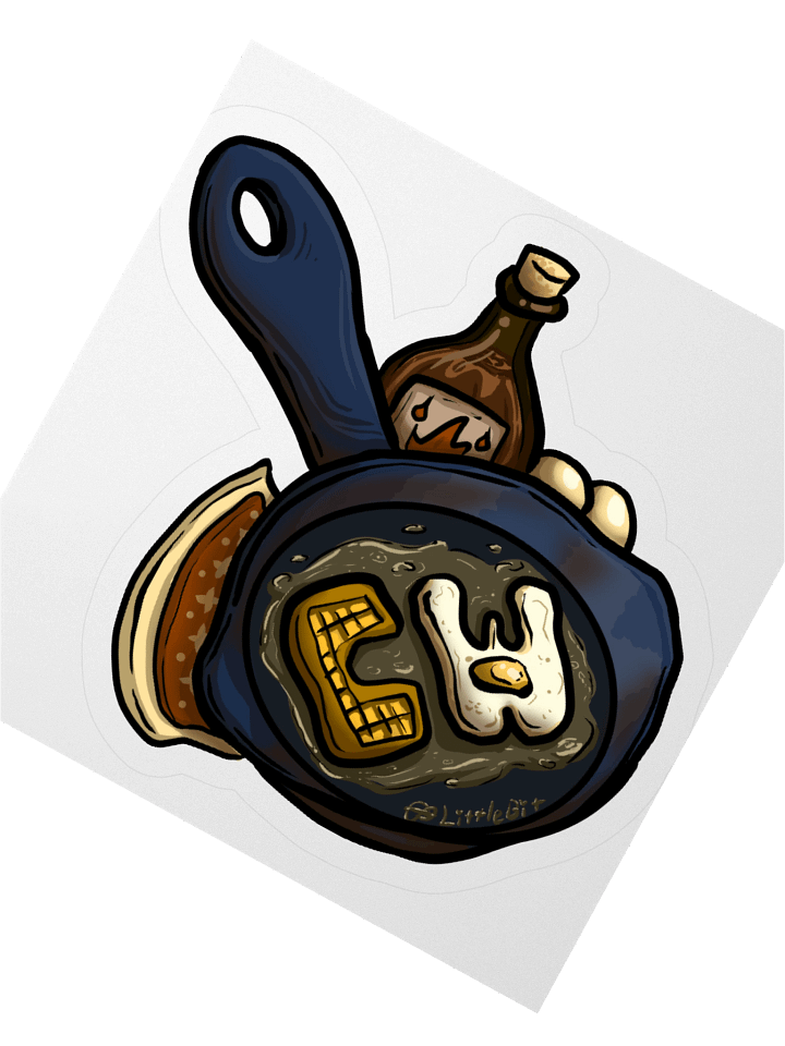 CraftWorks Frying Pan Sticker 🥇 by @empresslittlebit product image (6)