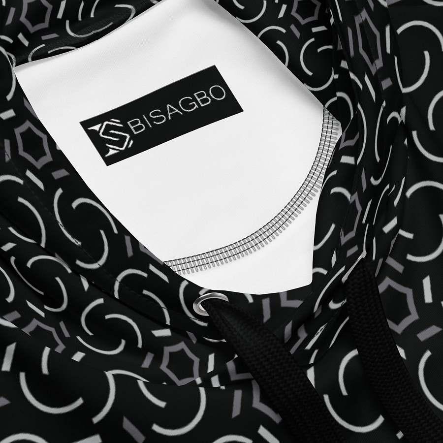 Smoke & Shadow Geometric Allover Print Hoodie for Men and Women product image (4)