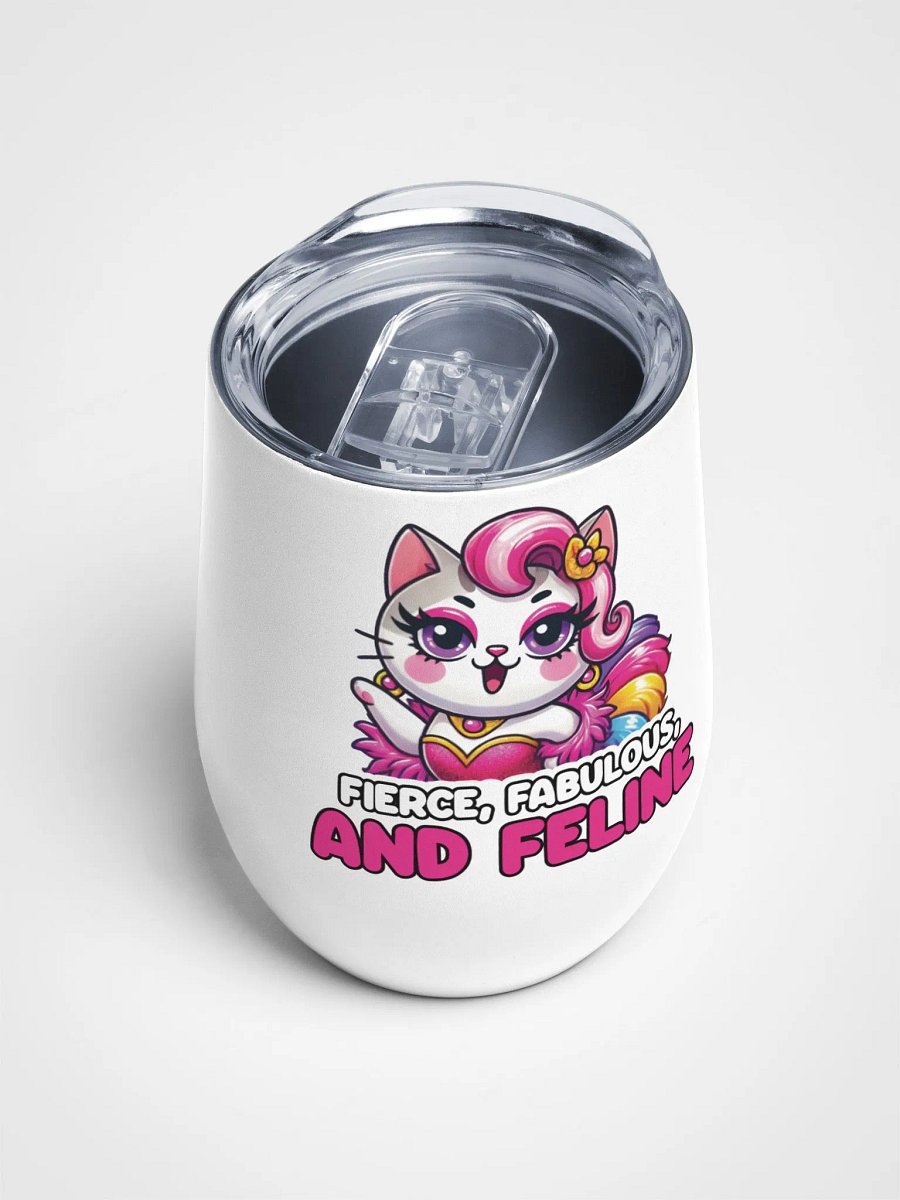 Fierce, Fabulous, and Feline 12oz/355ml Tumbler product image (4)