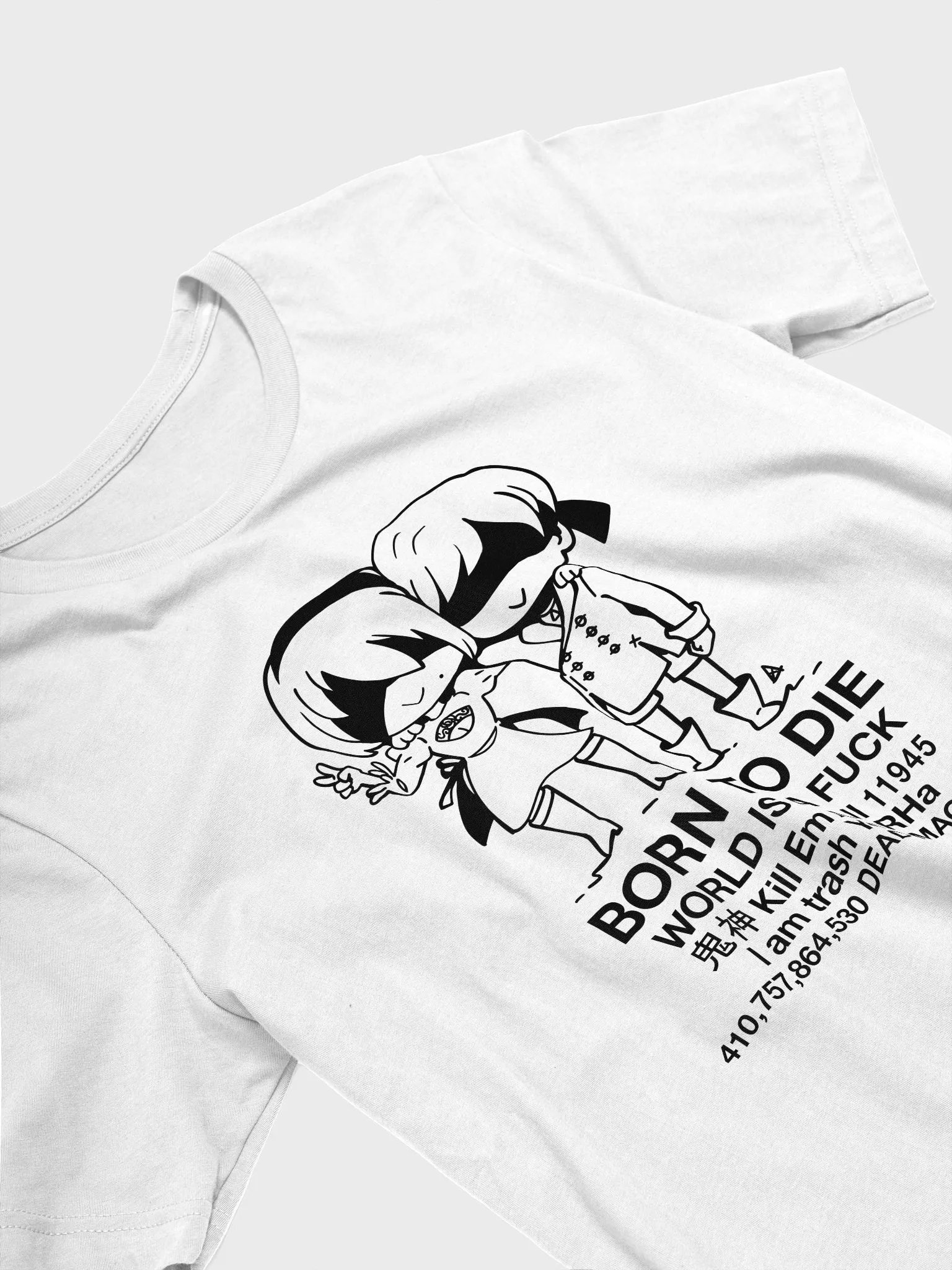 BORN TO DIE - SHIRT - WHITE product image (4)