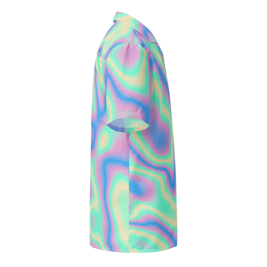 Psychedelic Hologram Unisex Hawaiian Shirt product image (10)