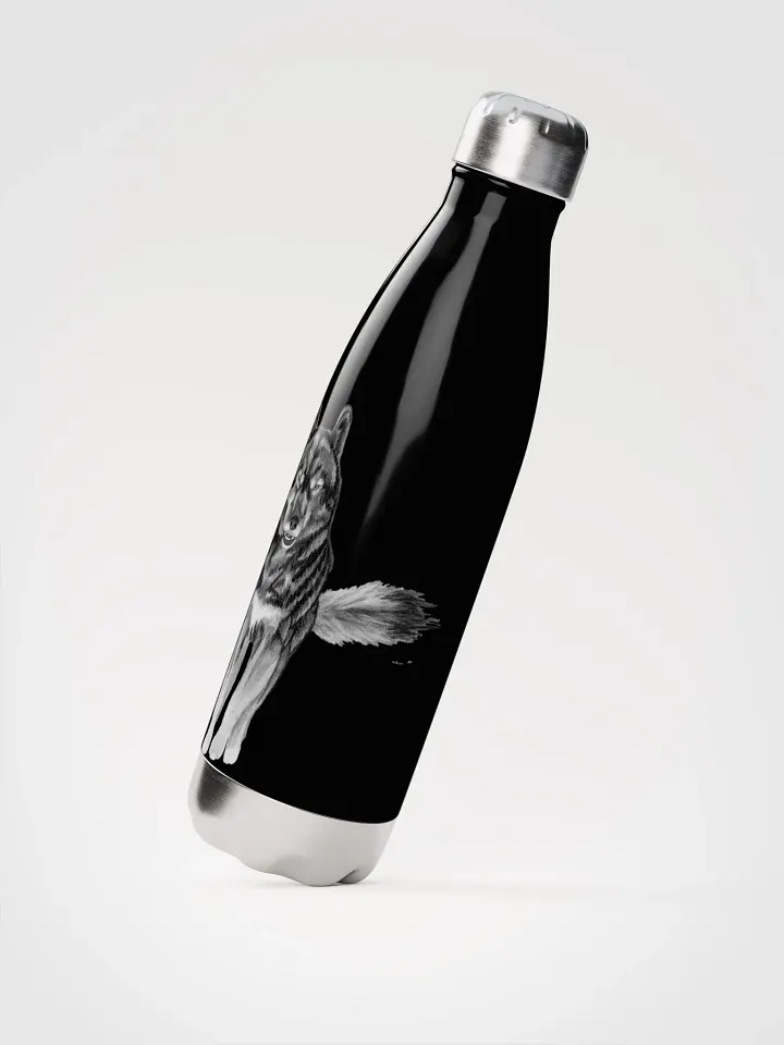 Wolf Drawing Water Bottle product image (3)