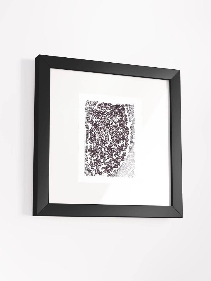 shnozolla tattoo Panel Card Print Framed product image (1)
