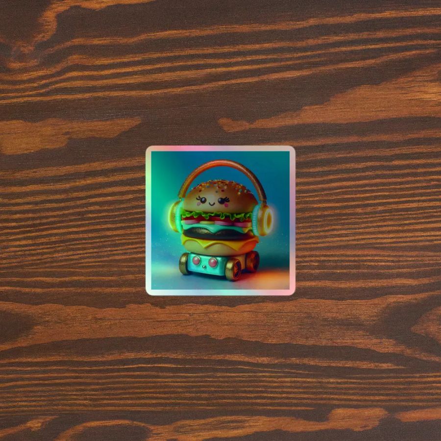 Whimsical Burger Beats Sticker Set product image (5)