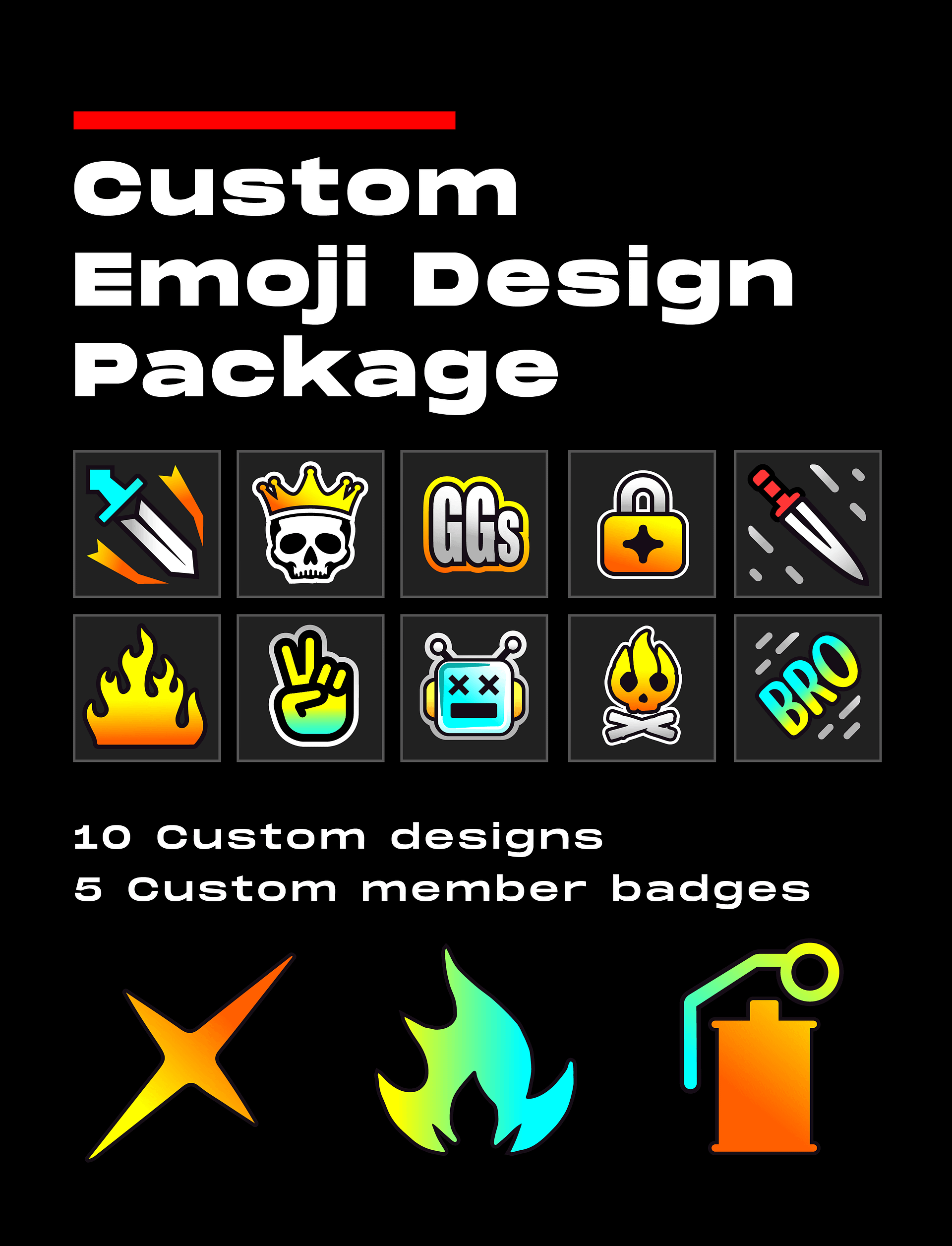 Poppa Smoke Custom Emoji Design Package - DIGITAL product image (1)