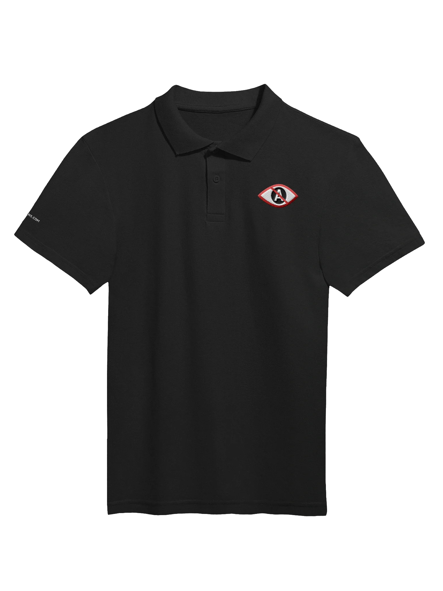 No A Eye™ Logo Embroidered Polo | Dark Colors | AEYECONS™ AI Icons product image (1)