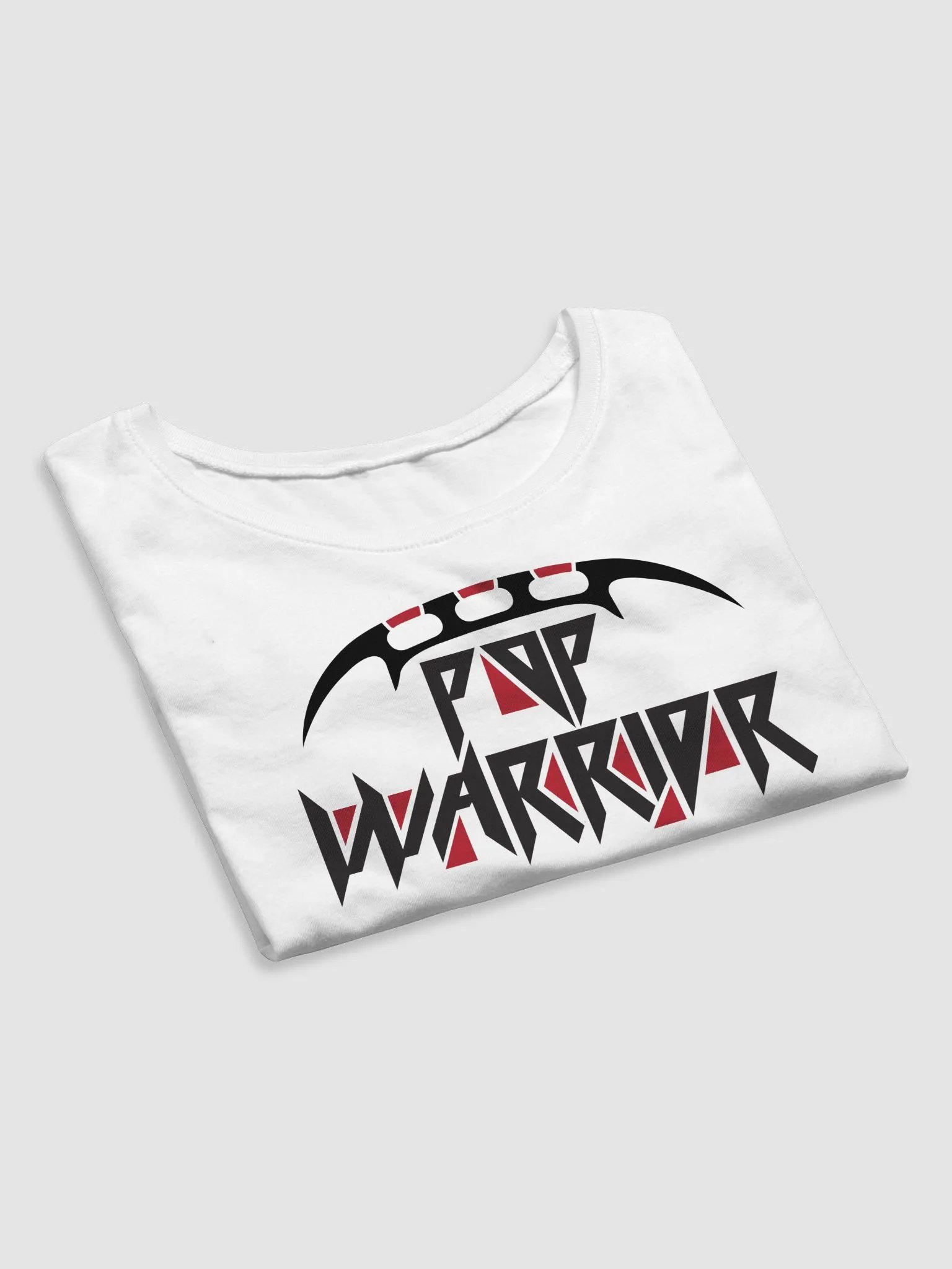 Klingon Pop Logo Cropped T-Shirt (White) product image (4)