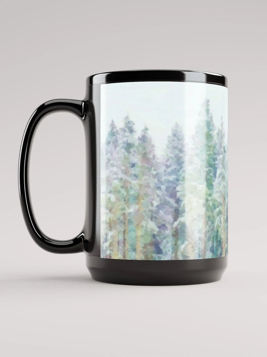 Abstract Graphic | Black Coffee Mug | Illusion Treescape product image (1)