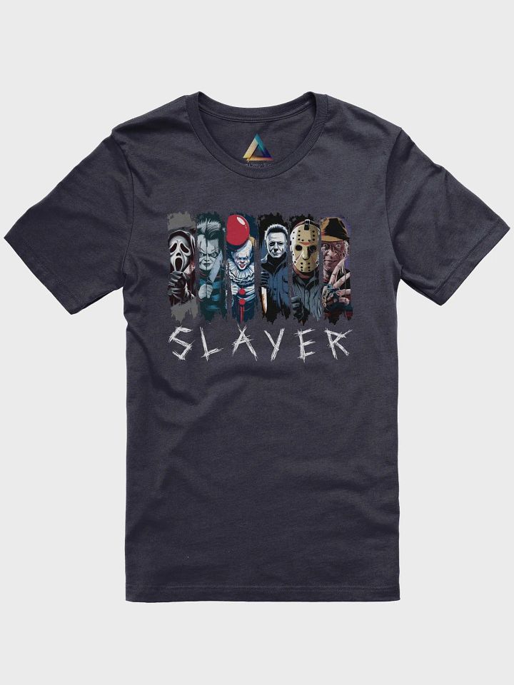 "Slayer of Nightmares" Halloween Horror Icons T-Shirt – Chucky, Freddy, Jason & More product image (1)