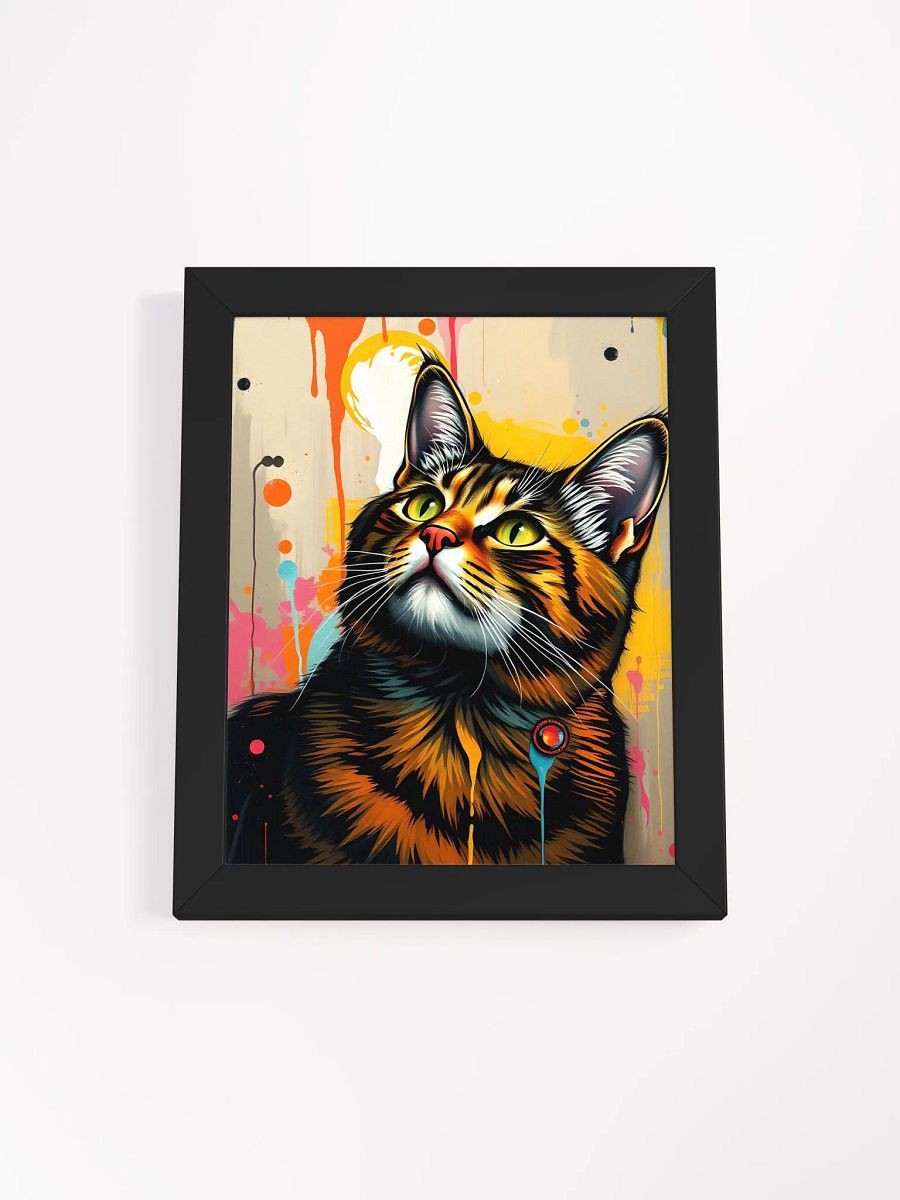 pretty kitty! Vibrant Ayous Wood Framed Poster product image (4)