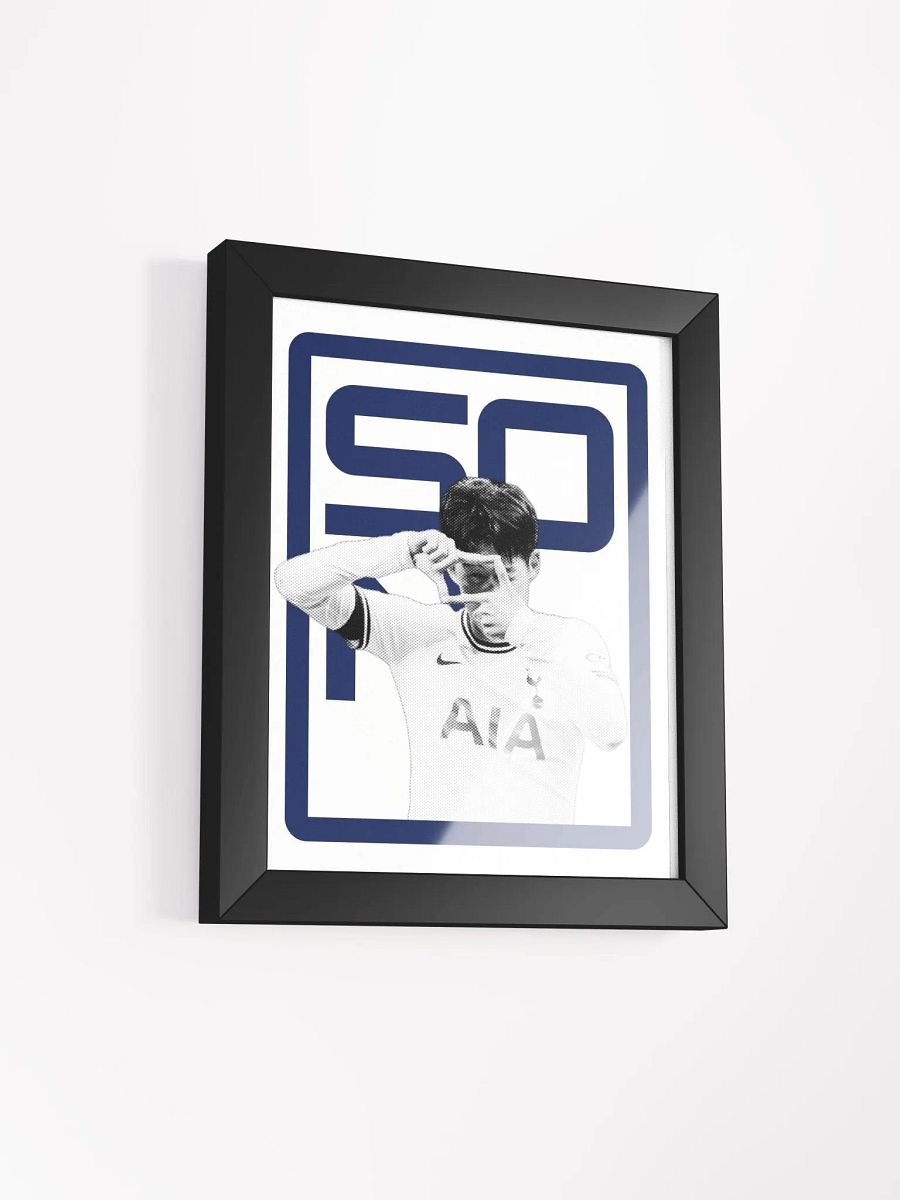 Son Heung-min BW Tottenham Hotspur Name Art Framed Print product image (3)