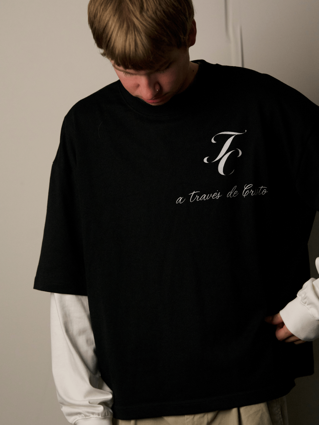 Through Christ “A Traves de Cristo” Layered Sleeve Tee product image (1)
