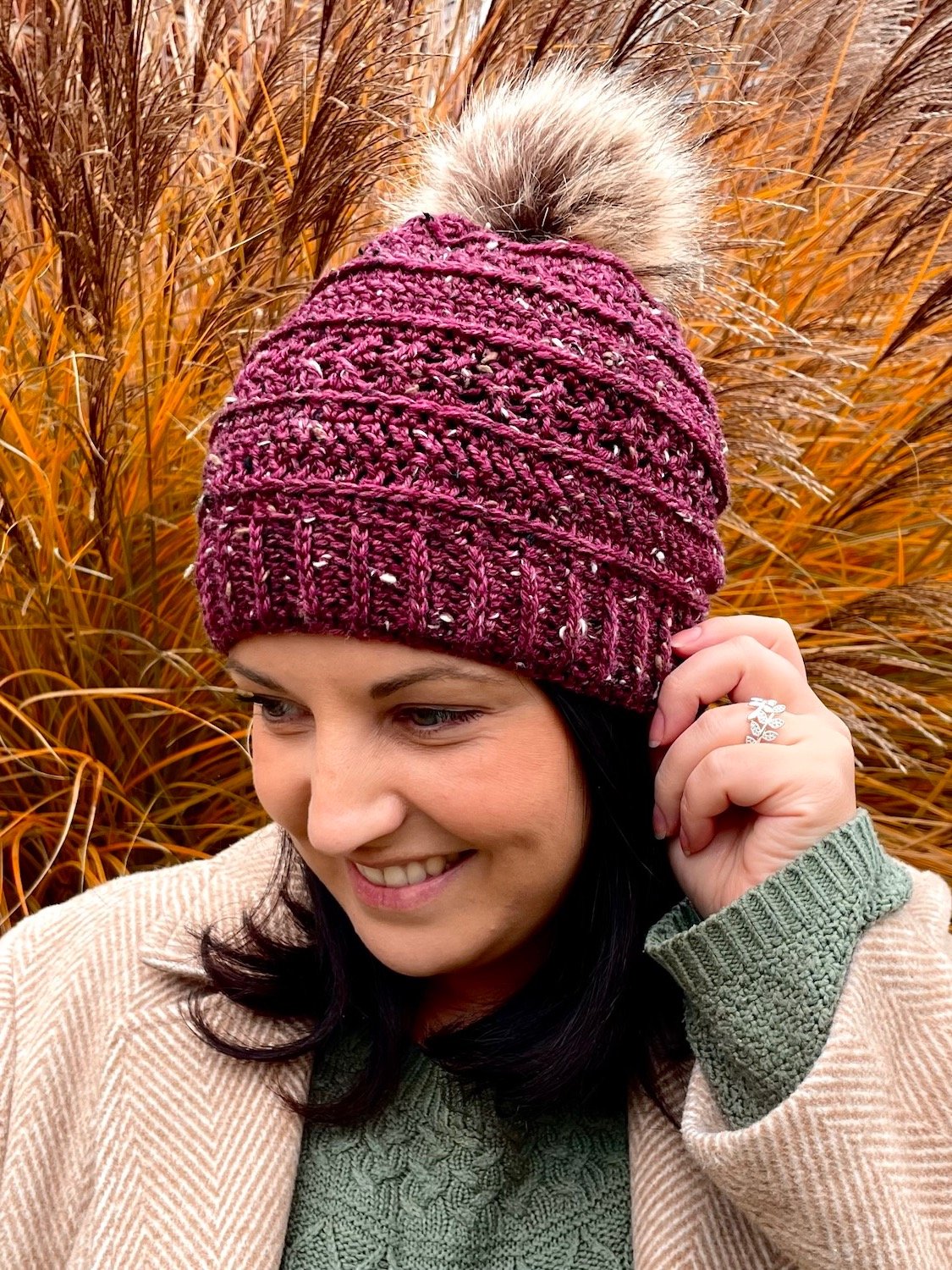 Persinette Beanie Crochet Hat Pattern | Instant PDF download with Photo Tutorial product image (2)