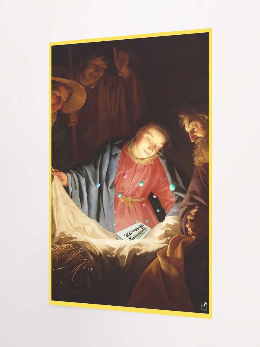 Adoration of the baby 909 by Frank Fonik , Techno EDM Matte Paper Poster product image (4)