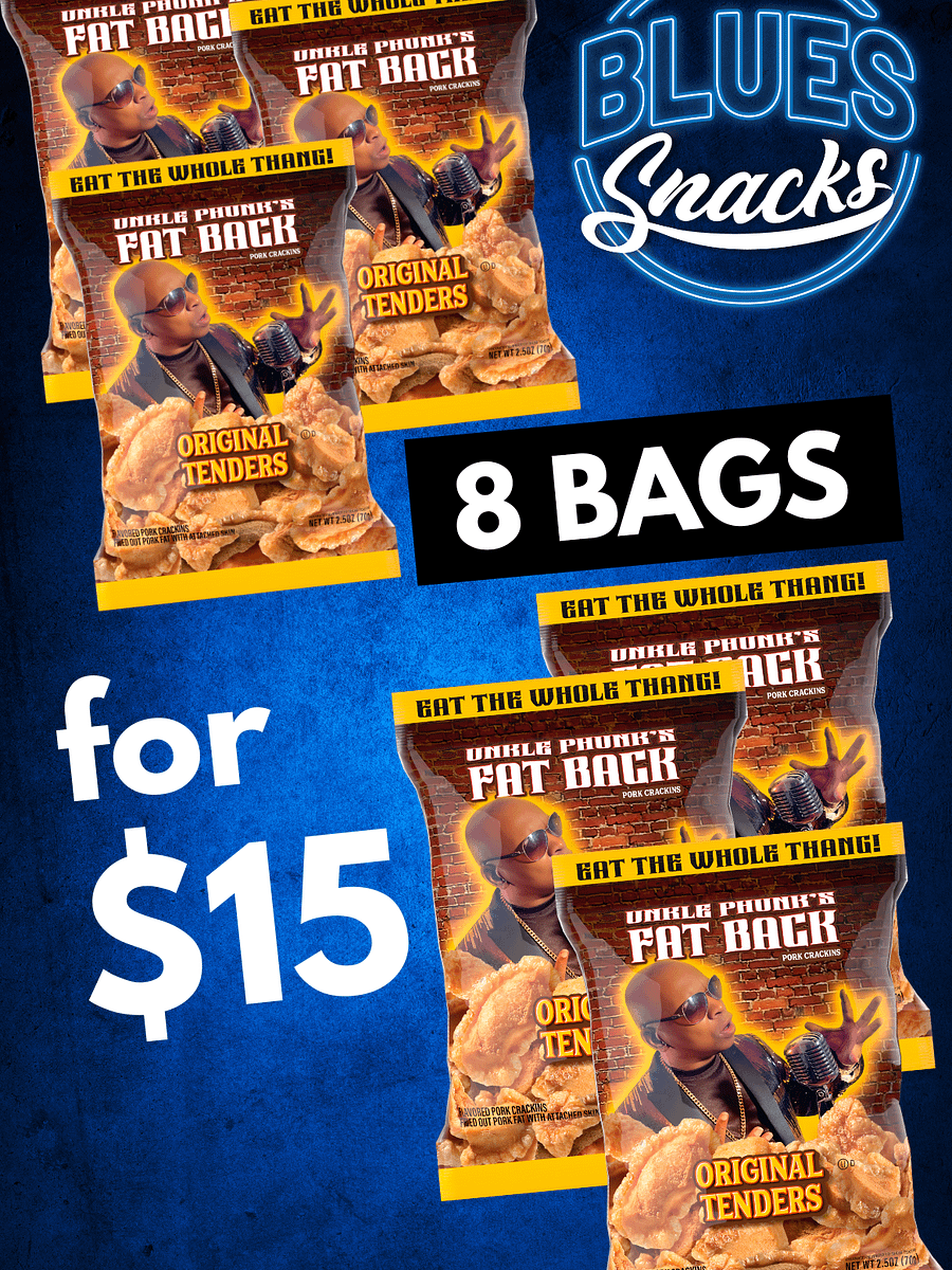 Unkle Phunk's Fat Back Original Tenders 2.5oz (8 Bags) product image (1)