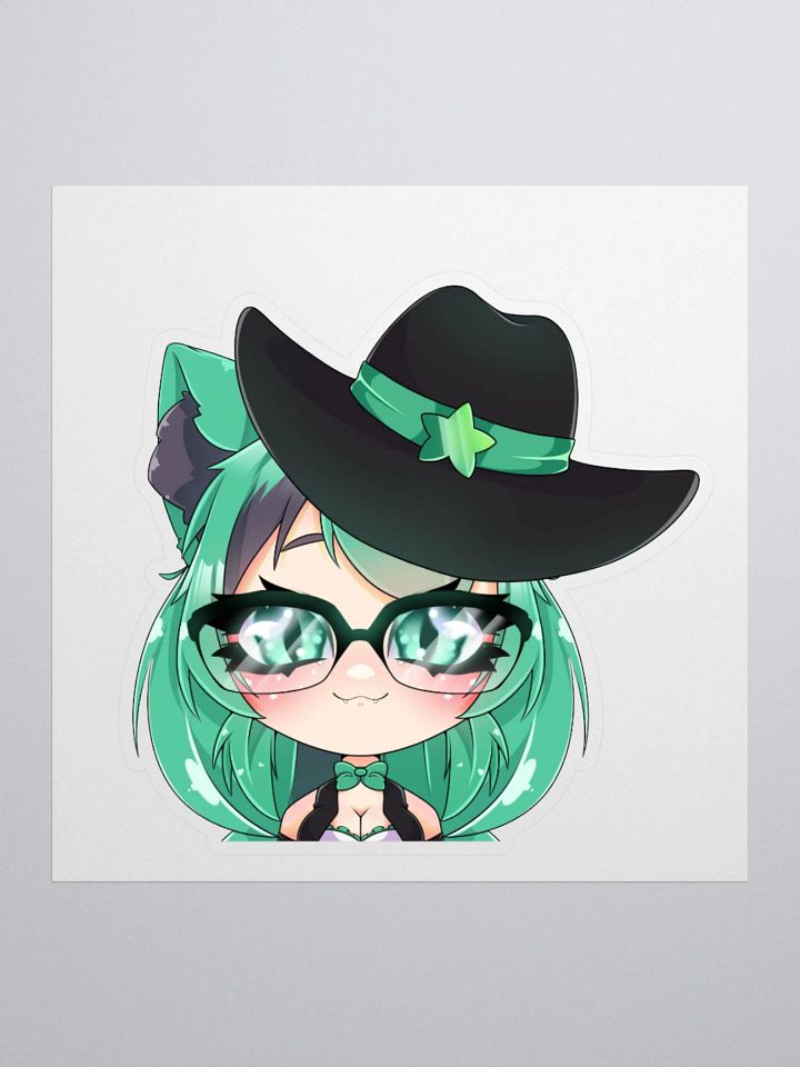 Mintzey Moon Half Chibi (Cowgirl) (Full Border) Sticker product image (1)