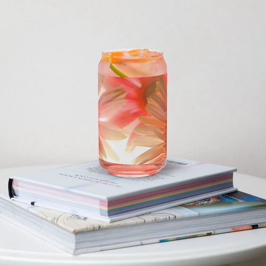 Flowers 2602 Can Shaped Glass product image (4)