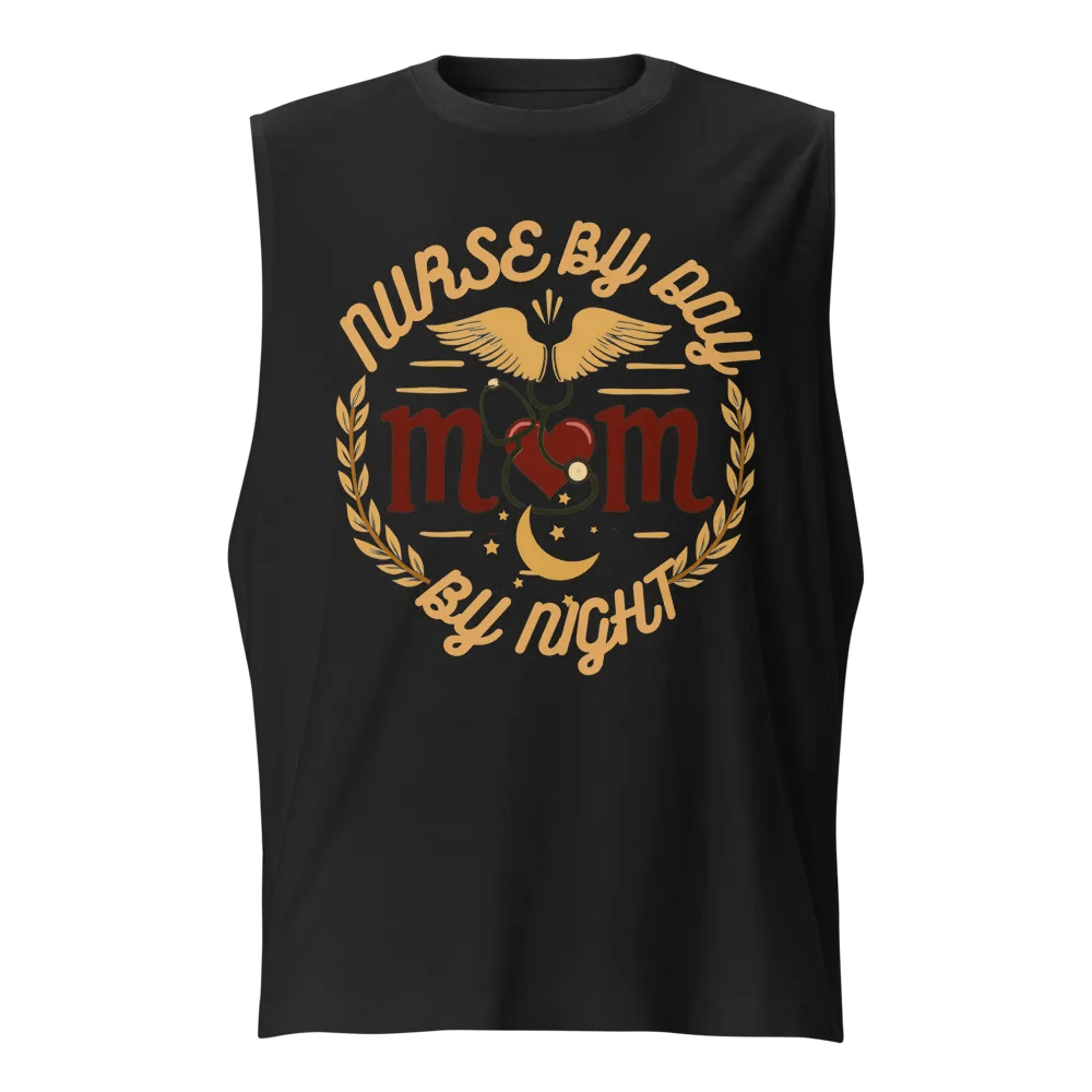 Nurse by Day Mom by Night Muscle Tank product image (1)