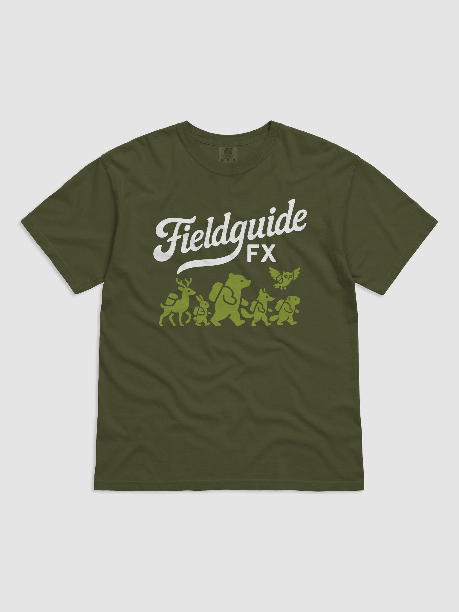 Sonic Travelers FieldguideFX Unisex T-Shirt - Forest Green product image (1)