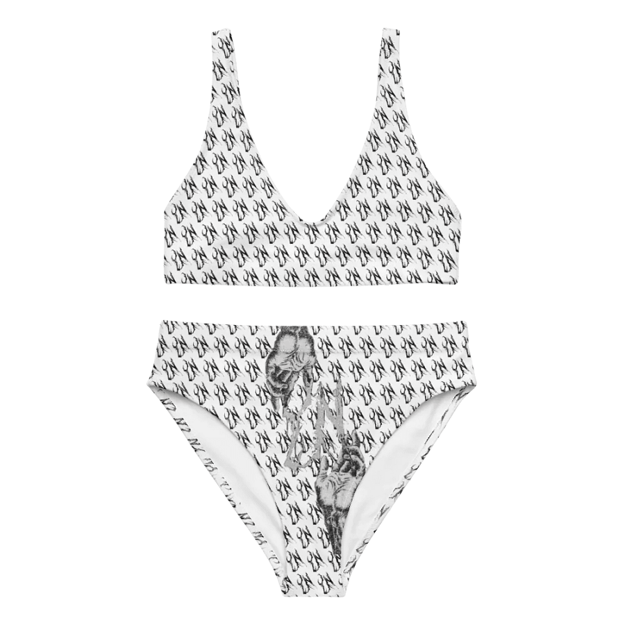YN Checker Print High Waisted Bikini Set product image (1)