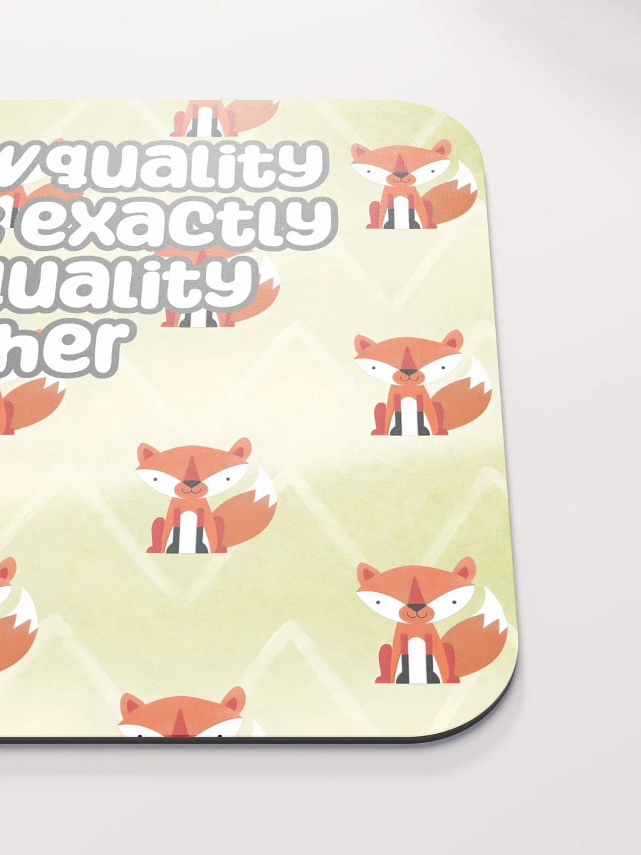 Not Low Quality Medium Mouse Mat - foxy product image (5)