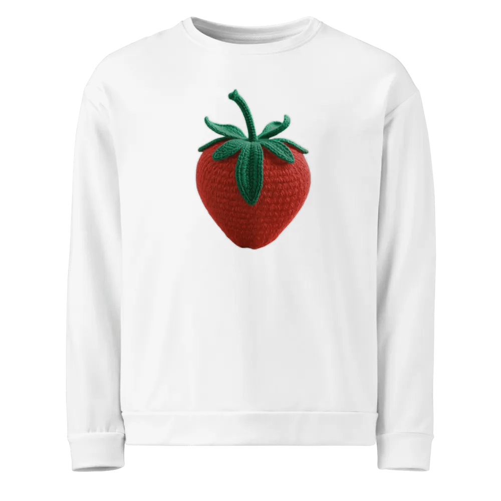 CozyAvocado Recycled Unisex Sweatshirt Strawberry #1 product image (1)