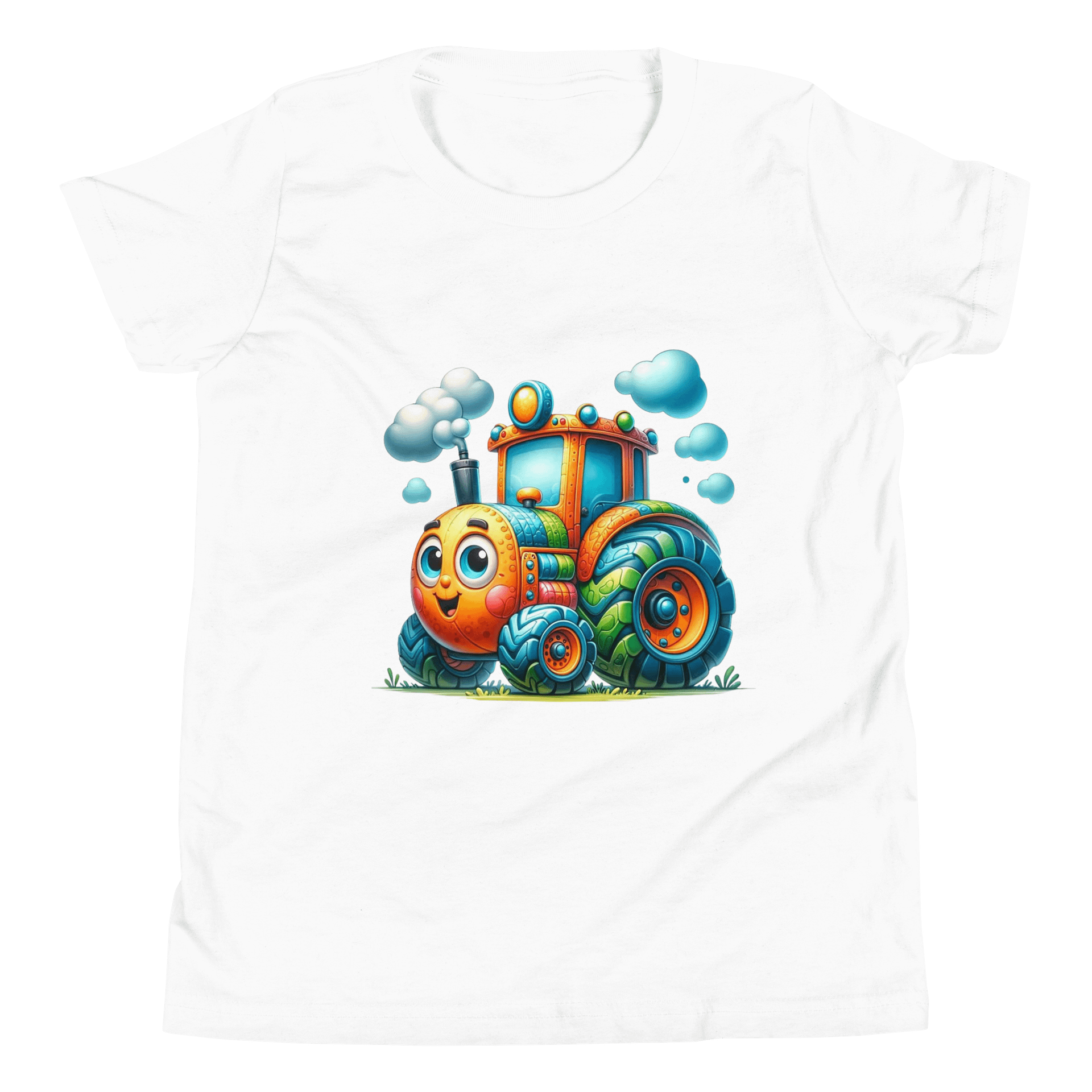 Cheerful Tractor Kids T-Shirt product image (1)