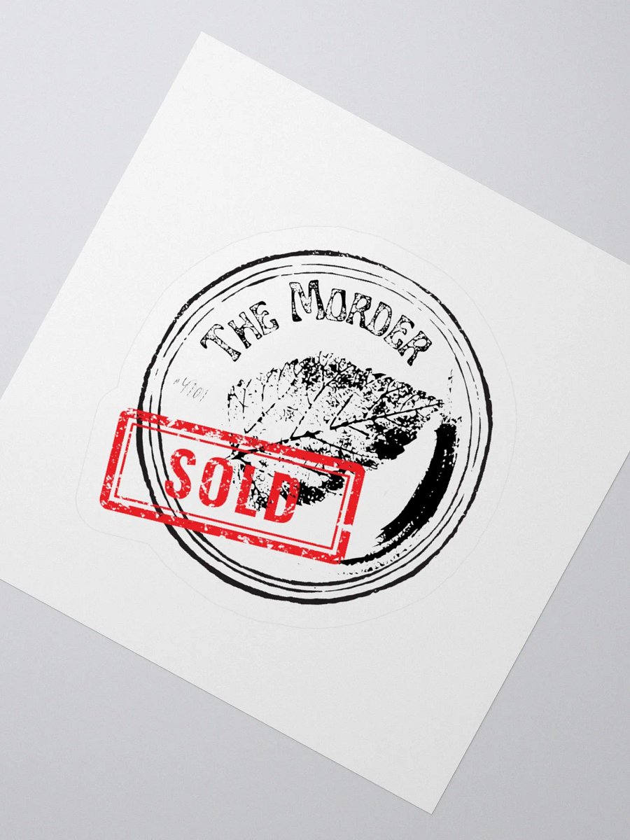 The Morder SOLD circle sticker product image (2)