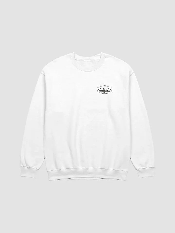 Corteiz 5 Starz Alcatraz Waffle Longsleeve Sweatshirt in White product image (1)