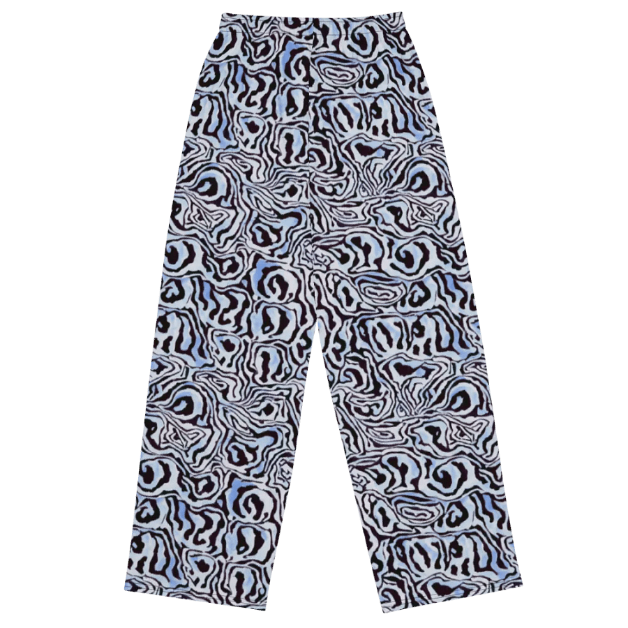 Blue Black Snake Pattern Pants product image (2)