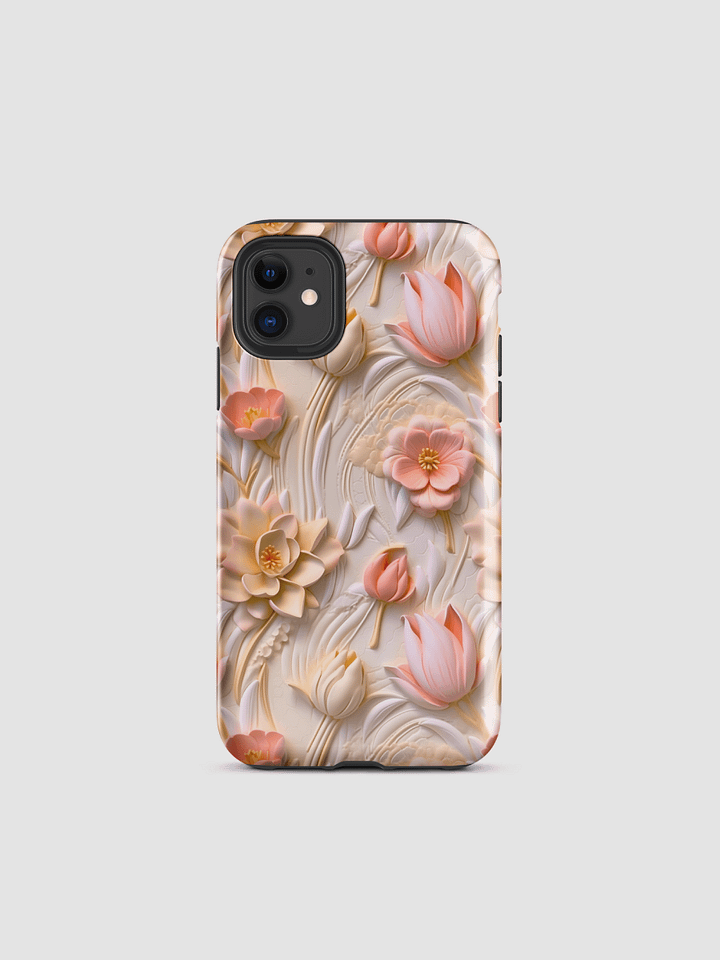 Pink florals Tough iPhone Case product image (1)